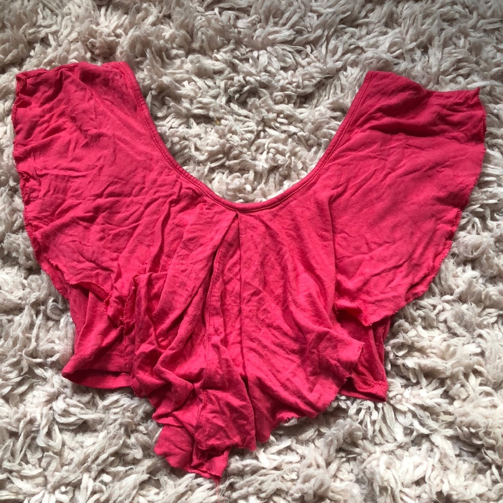Pink crop top